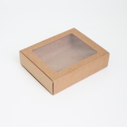 Gift box 19*15*4,7cm brown 1pcs