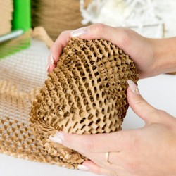 Ietinamais šūnu papīrs 40cm/100m., Kraft krāsa