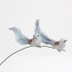 Artificial Bird 2 pcs, grey