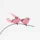 Artificial Bird 2 pcs, pink