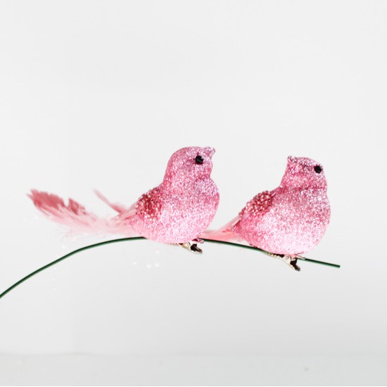 Artificial Bird 2 pink