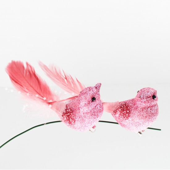 Artificial Bird 2 pink