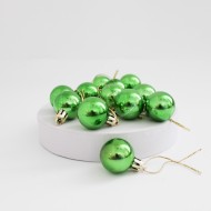 Decorative Christmas Tree Ball,d-2.5cm., 12 pcs, green