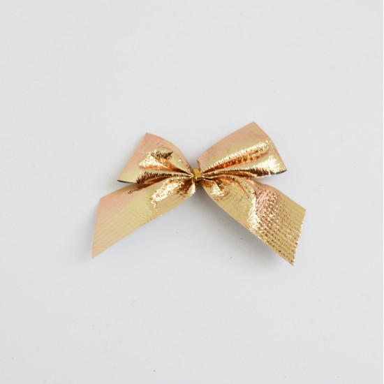 Christmas Tree Ribbon Bow  12 pcs, gold