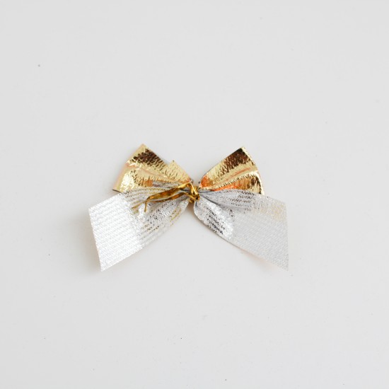 Christmas Tree Ribbon Bow  12 pcs, gold