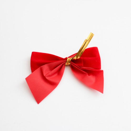 Christmas Tree Ribbon Bow  12 pcs, red