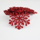 Christmas decorations Snowflakes,10 pcs, red