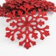 Christmas decorations Snowflakes,10 pcs, red