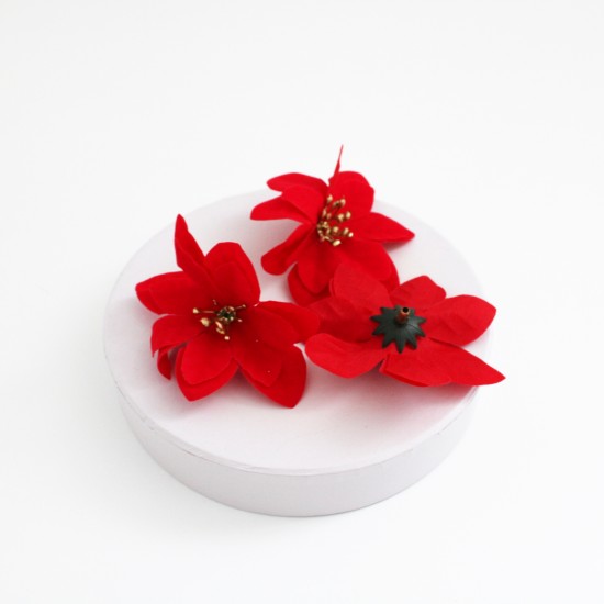 Artificial flower head, 3pcs