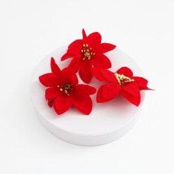 Artificial flower head, 3pcs