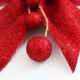 Christmas Tree Ribbon Bow 1 pcs, red