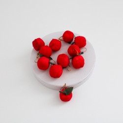 Decorative apple,d-2,5cm, 12pcs