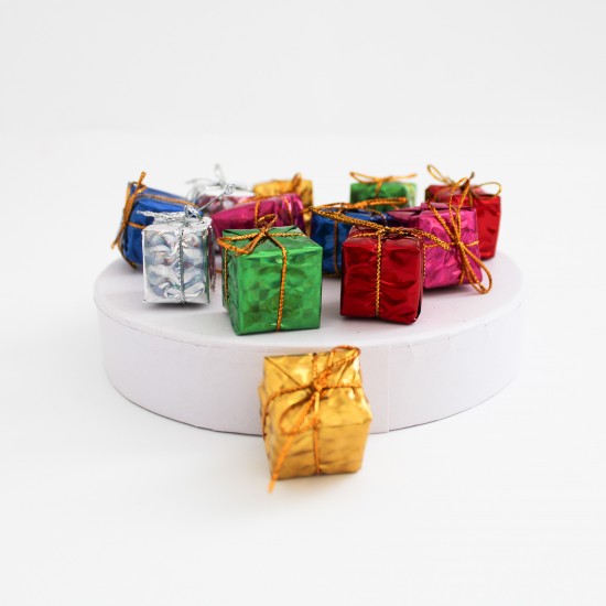 Christmas decorative gift boxes,d-2cm,12pcs