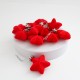 Decorative Christmas Star, 12 pcs, red