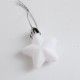 Decorative Christmas Star, 12 pcs, white