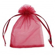 Fabric organza gift bag 19x25cm, 5pcs