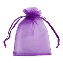 Fabric organza gift bag 12x14cm, 10pcs
