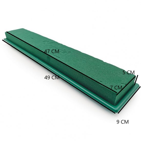 Floristikas pamatne ar plastmasas pamatnes TABLE DECO MAXI GREEN 48cm