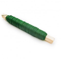 Binding wire on wooden pegs, 0.8mm, 100g, "green"