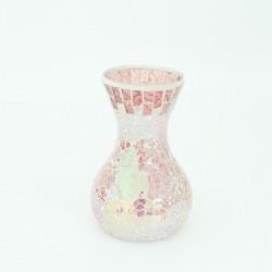 Vase  h-18,5cm, shine pink