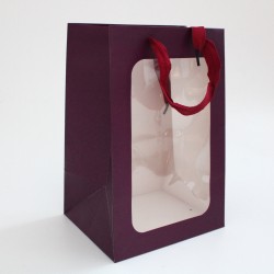 Gift bag with window 30*20*16cm, 1pcs, 