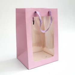 Gift bag with window 30*20*16cm, 1pcs, 