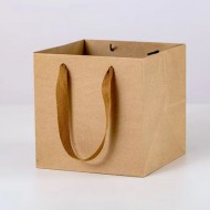 Paper gift bag 15*15*15cm 1pcs, kraft