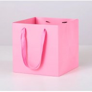 Paper gift bag 20*20*20cm 1pcs, pink