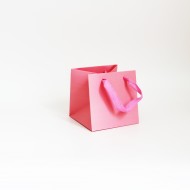 Бумажный подарочный пакет 15*15*15см 1шт.,"pink"