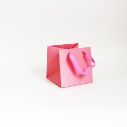 Бумажный подарочный пакет 20*20*20см 1шт.,"pink"