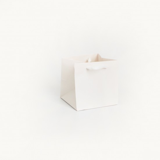 Paper gift bag 20*20*20cm 1pcs, white