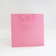Бумажный подарочный пакет 30*30*30см 1шт.,"pink"