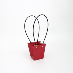 Flowers bag 8*12*12cm S size, red, 10pcs