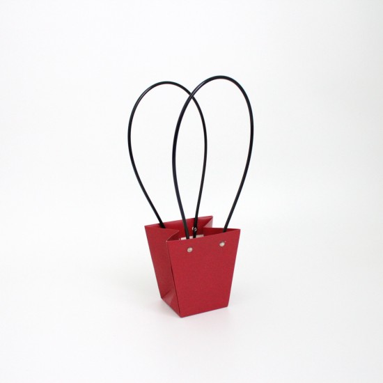 Flowers bag 8*12*12cm S size, red, 12pcs