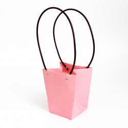 Flowers bag  9,5*13*13cm M size, dark pink, 1pcs