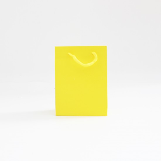 Paper gift bag 6.5*12*16cm, 1pcs, yellow