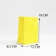 Paper gift bag 6.5*12*16cm, 1pcs, yellow