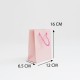 Paper gift bag 6.5*12*16cm, 12pcs,pink