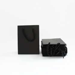 Paper gift bag 6.5*12*16cm, 12pcs, black