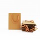 Paper gift bag 6.5*12*16cm, 12pcs, bronze