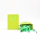 Paper gift bag 6.5*12*16cm, 12pcs, green