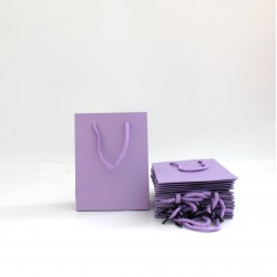 Paper gift bag 6.5*12*16cm, 12pcs, lavender