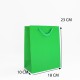 Paper gift bag 10*18*23cm, 12pcs, green