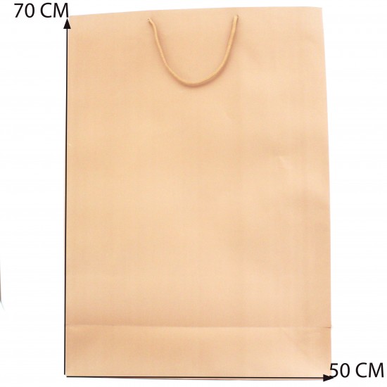 Paper gift bag 70*50*19cm, 1pcs, bronze