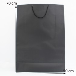 Paper gift bag 70*50*19cm, 12pcs, black