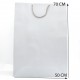 Paper gift bag 70*50*19cm, 12pcs, silver