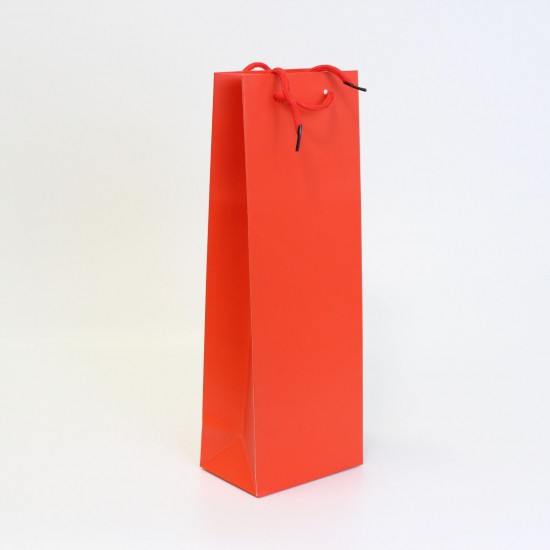 Paper gift bag for vine bottle  8.5*12.5*36cm, red 1pcs