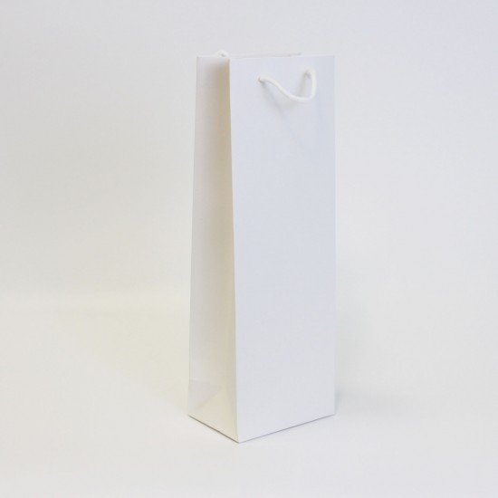 Paper gift bag for vine bottle  8.5*12.5*36cm, white 1pcs