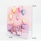 Подарочный пакет с сатиновыми ручками 32*26*10,5см, 1шт."tiffany"