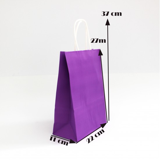 Paper bag with twisted handles 27*22*11cm, 12 pcs